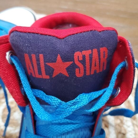 All Star Converse Color Block Hightop Sneaker Kids, Size 5 - Picture 7 of 10